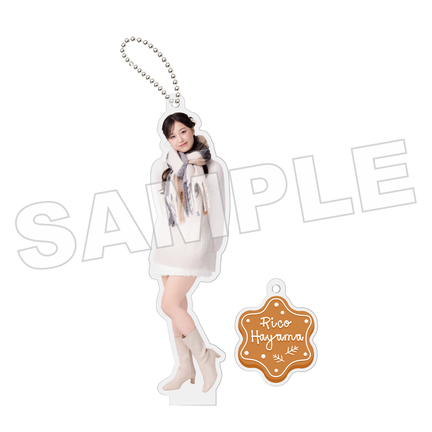 【ベージュニット】個別アクリルキーホルダー(葉山莉瑚)