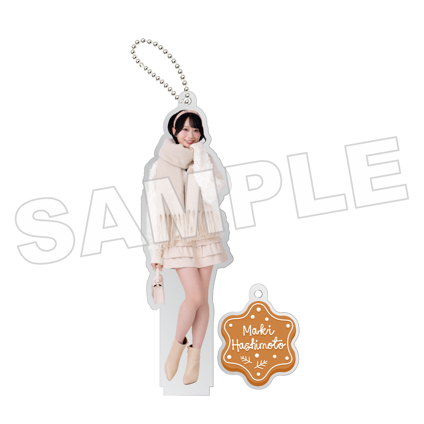 【ベージュニット】個別アクリルキーホルダー(橋本真希)