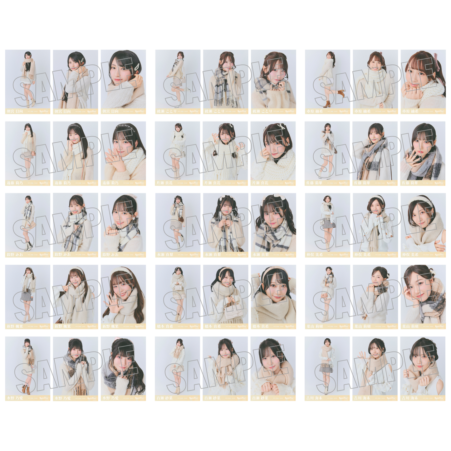 ランダム生写真(5枚1セット)【ベージュニット】