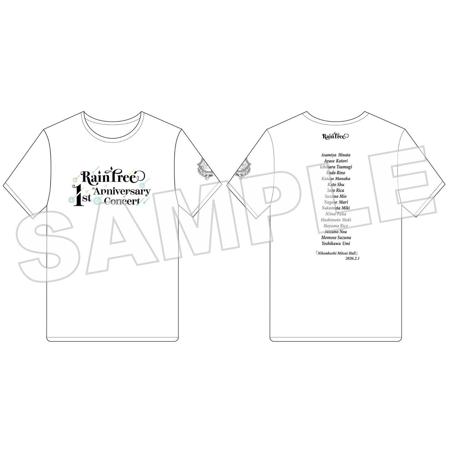 Rain Tree 1st Anniversary Concert ロゴTシャツ