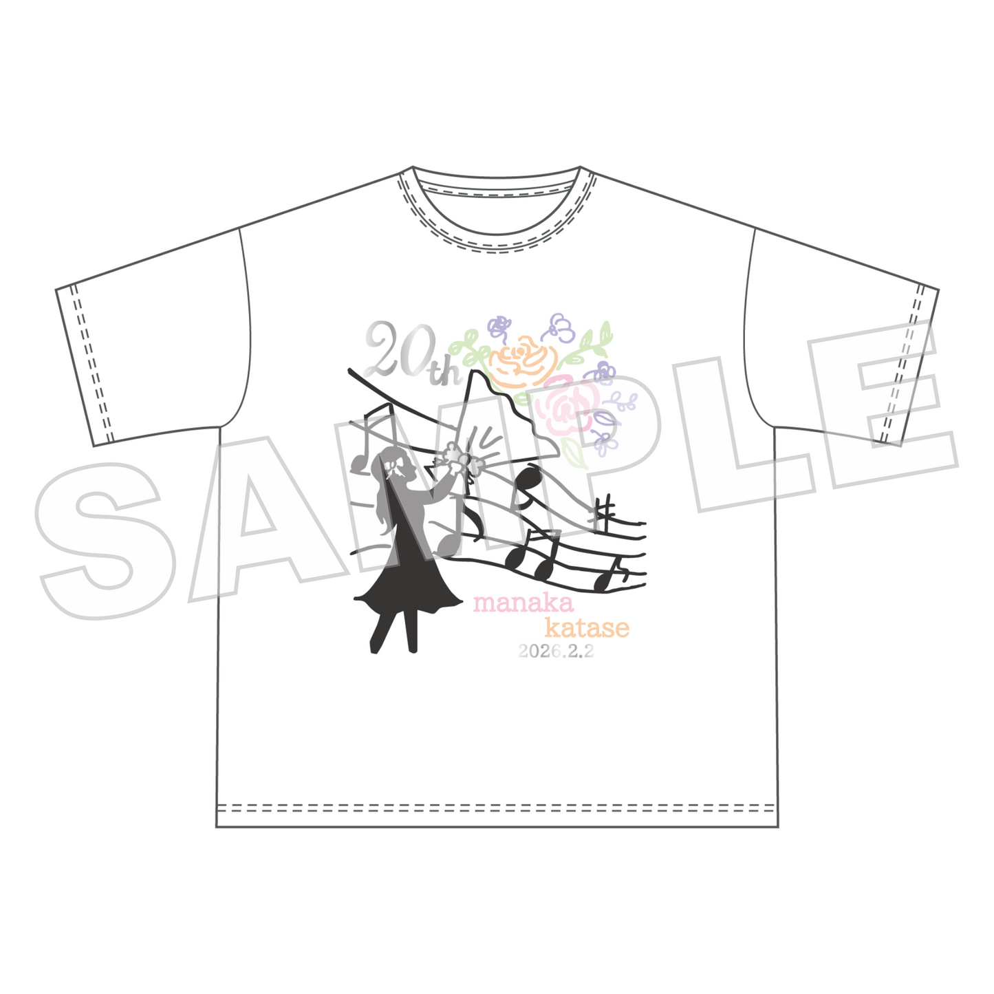 2026年2月度 生誕記念Tシャツ/片瀬真花 – Rain Tree OFFICIAL GOODS STORE